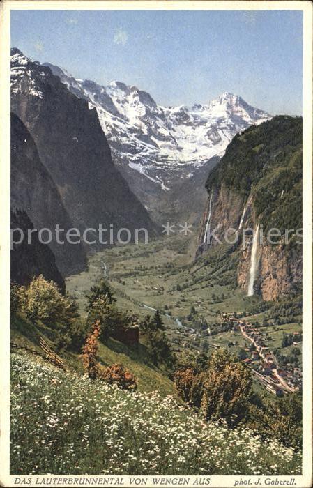 Foto Gaberell J. Nr. 2746 Lauterbrunnental
