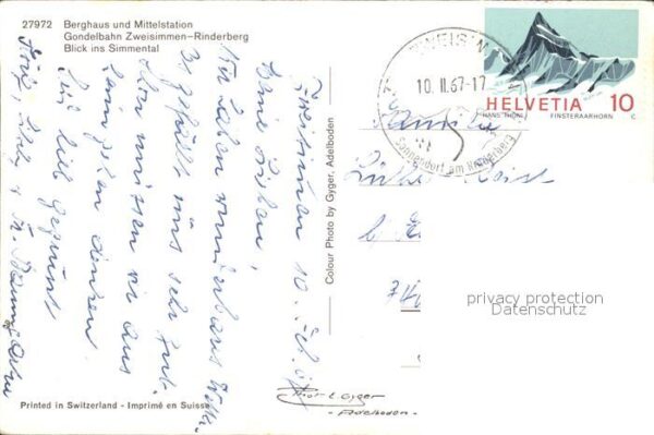 Seilbahn Zweisimmen-Rinderberg Berghaus Mittelst – Bild 2