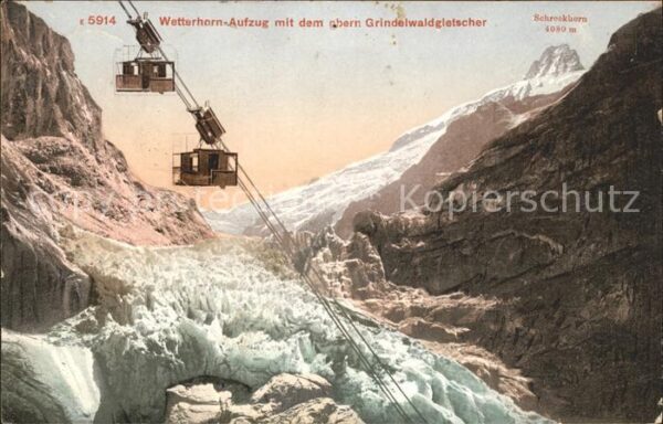 Seilbahn Wetterhorn Oberer Grindelwaldgletscher