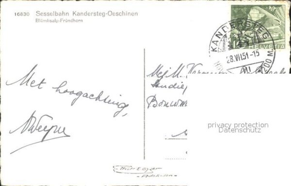 Sessellift Kandersteg-Oeschinen Blümlisalp-Fründho – Bild 2