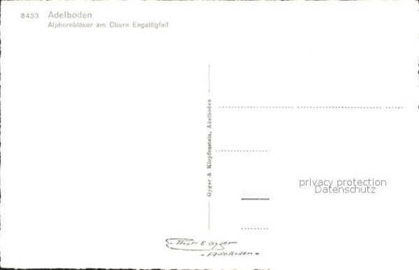 Alphorn Alphornbläser Obern Engstligfall – Bild 2