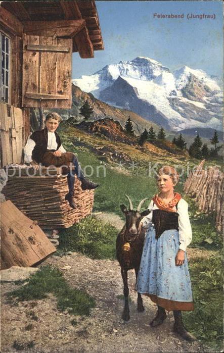 Ziege Kinder Jungfrau Alm