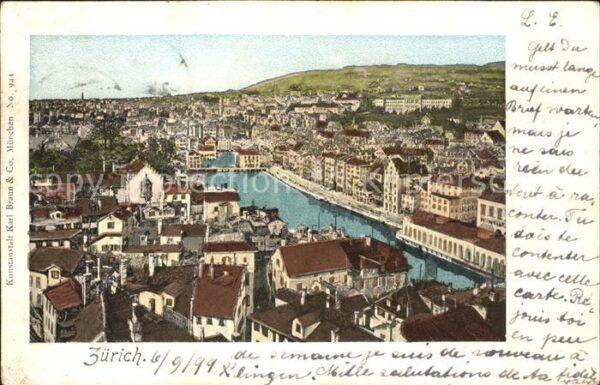Goldfensterkarte Nr. 941 Zürich