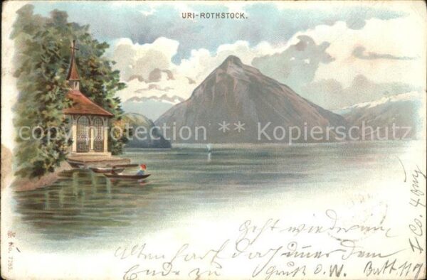 Tell Wilhelm Tellskapelle Uri-Rotstock Litho