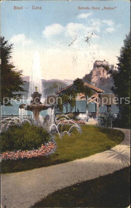 Bled Estrada Hotel Malnar Park Brunnen