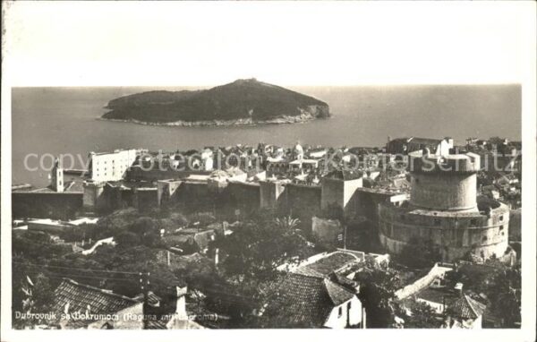 Dubrovnik Ragusa Panorama Festung Stadtmauer Insel