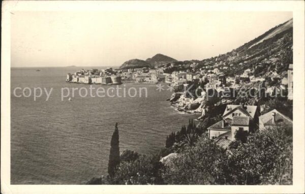 Dubrovnik Ragusa Panorama Küste
