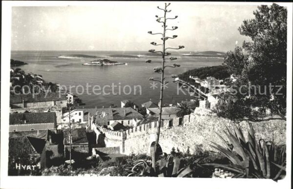 Hvar Panorama Hafen Stadtmauer