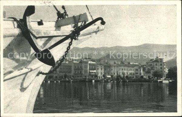 Rijeka Fiume Schiffsbug Anker