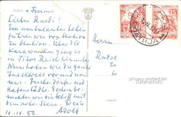 Rijeka Fiume Schiffsbug Anker – Bild 2