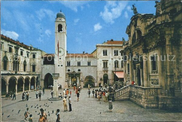 Dubrovnik Ragusa Sponzapalast und Kirche des Hl. Vlaho