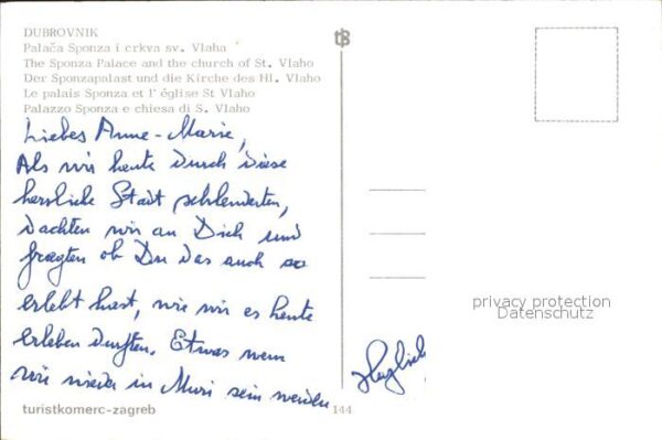 Dubrovnik Ragusa Sponzapalast und Kirche des Hl. Vlaho – Bild 2