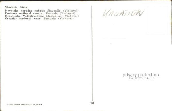 Trachten Kroatien Volkstrachten – Bild 2