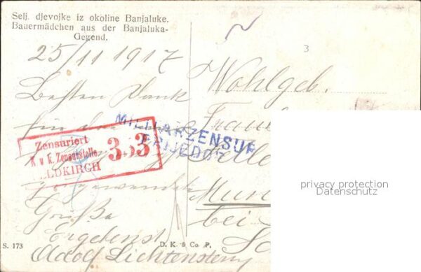 Trachten Bosnien Herzegowina Bauernmädchen aus der Banjalukagegend Z – Bild 2