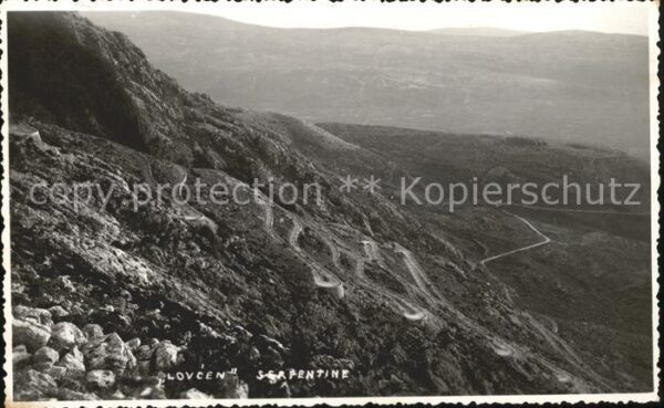 Kotor Montenegro Serpentine Lovcen Gebirge
