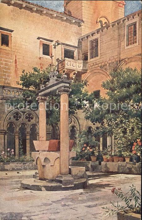 Dubrovnik Ragusa Dominikanski klaustar Kloster Künstlerk