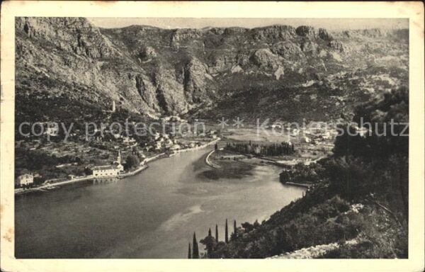 Dubrovnik Ragusa Panorama Ombia Gebirge