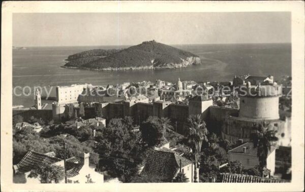 Dubrovnik Ragusa Blick über die Altstadt Stadtmauer Inse