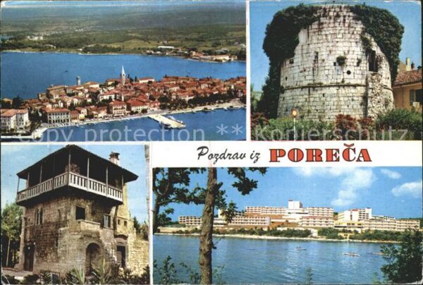 Porec Fliegeraufnahme Turm Neubauten Hotelanl