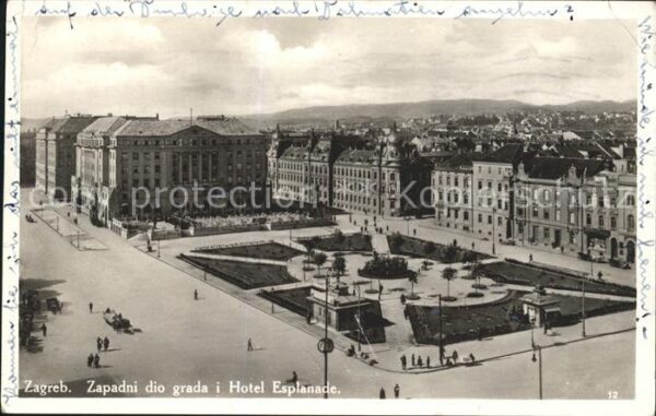 Zagreb Zapadni dio grada i Hotel Esplanade Pla