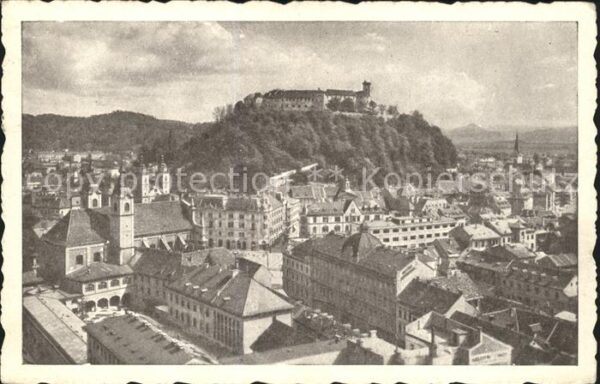 Ljubljana Stadtbild mit Burg