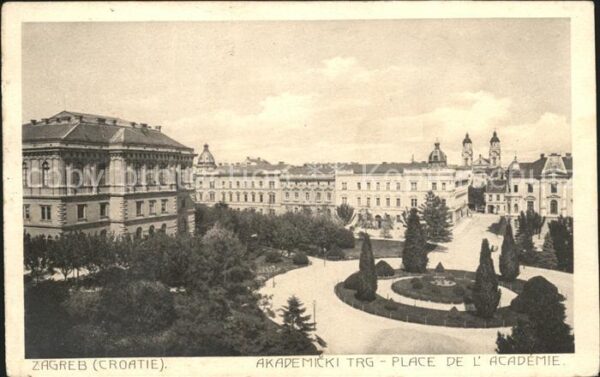 Zagreb Akademicki Trg Place de l'Academie