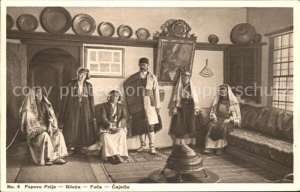 Bileca Bosnien Volkstrachten Sarajevoer Ethnographisch