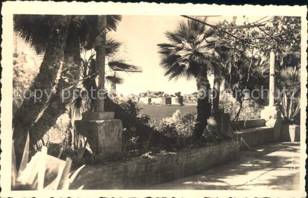 Dubrovnik Ragusa Promenade Durchblick zur Festung