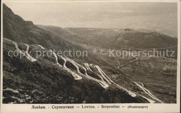 Kotor Montenegro Lovcen Gebirge Serpentine