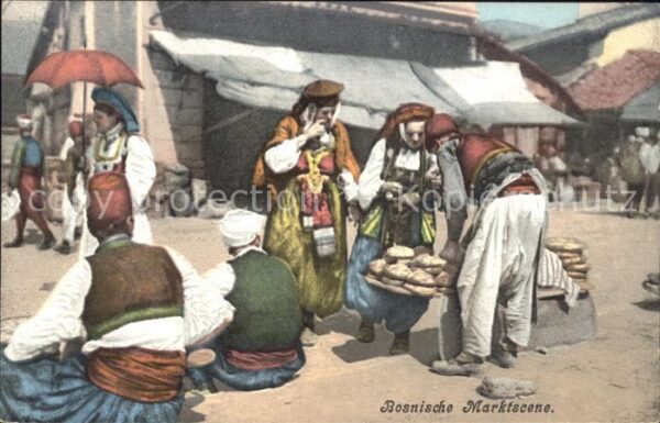 Bosnien Herzegowina Bosnische Marktscene