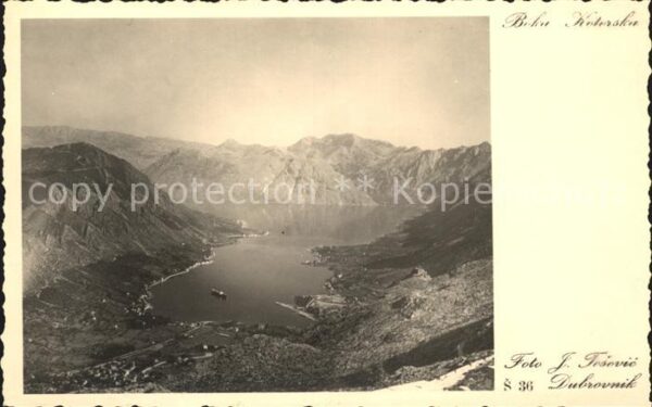 Kotor Montenegro Boka Kotorska Bucht von Kotor Gebirgspa