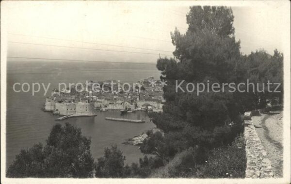 Dubrovnik Ragusa Blick auf die Altstadt Festung Hafen
