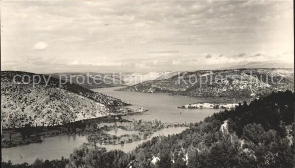 Kroatien Croatia Pogled na rijeku Krku Panorama Landscha
