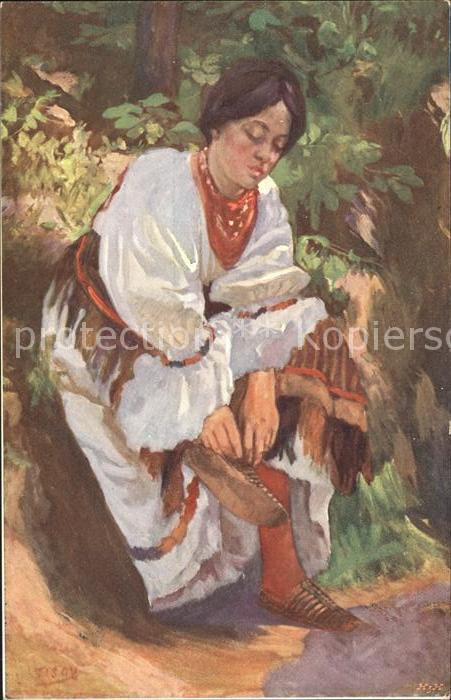 Kroatien Croatia Types de peuple Esclavone pres Djakovar