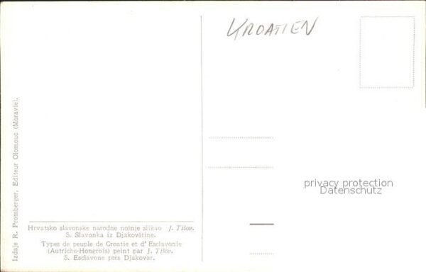 Kroatien Croatia Types de peuple Esclavone pres Djakovar – Bild 2
