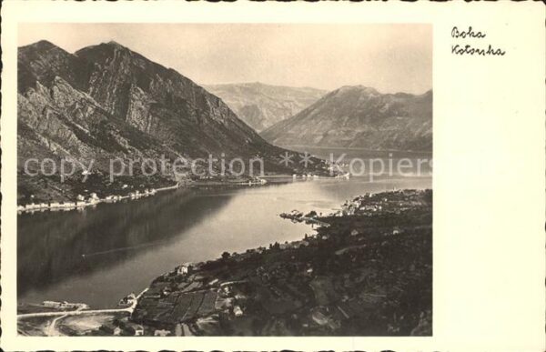 Kotor Montenegro Boka Kotorska Bucht von Kotor Gebirgspa