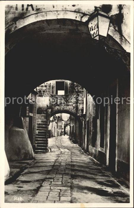 Rab Kroatien Gasse Altstadt