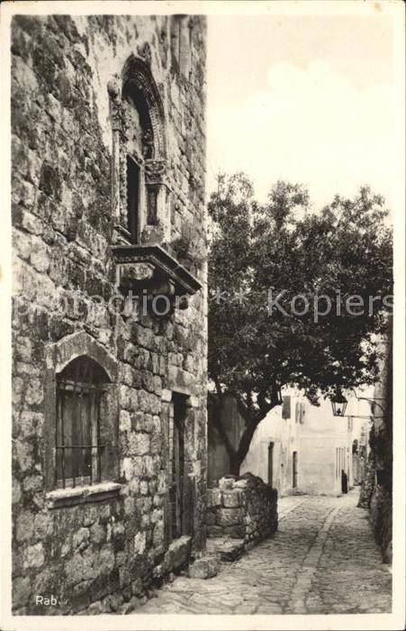 Rab Kroatien Gasse Altstadt