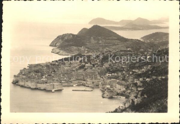 Dubrovnik Ragusa Panorama Küste