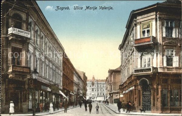 Zagreb Ulica Marije Valerije Strassenpartie