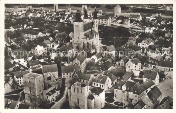 Visby Altstadt Kirche Fliegeraufnahme