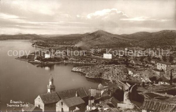 Sibenik Tvornica Sufid Panorama Küste