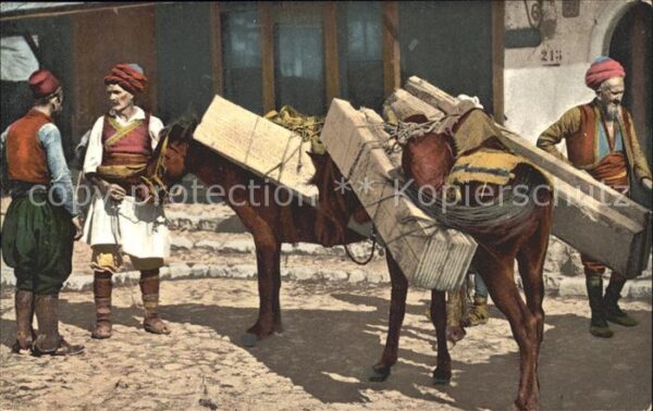 Skopje Skoplje Esel Lasttiere