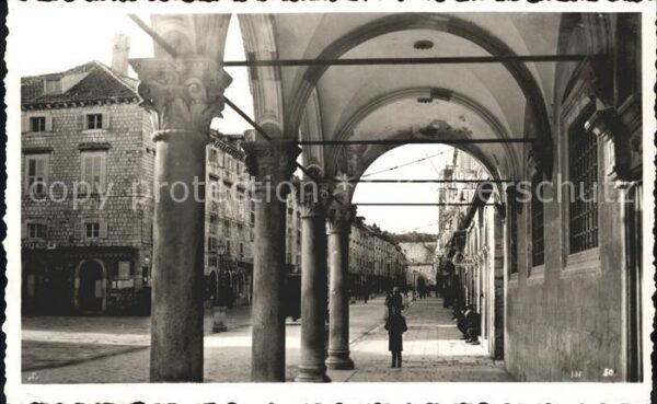 Dubrovnik Ragusa Altstadt Arkaden