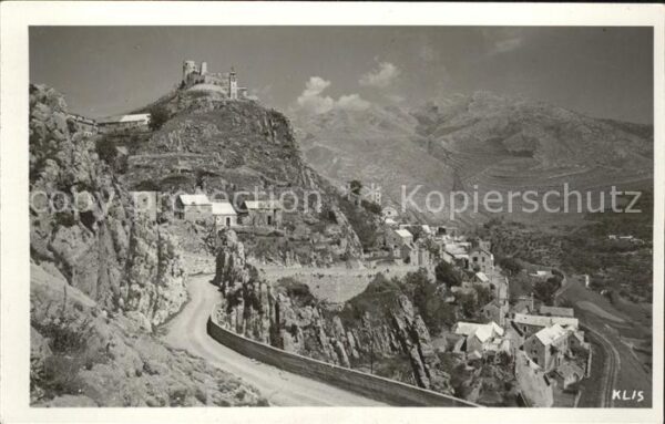 Klis Gesamtansicht Burg Gebirgspanorama