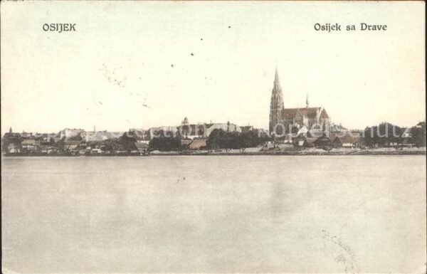 Osijek Croatia sa Drave Kirche