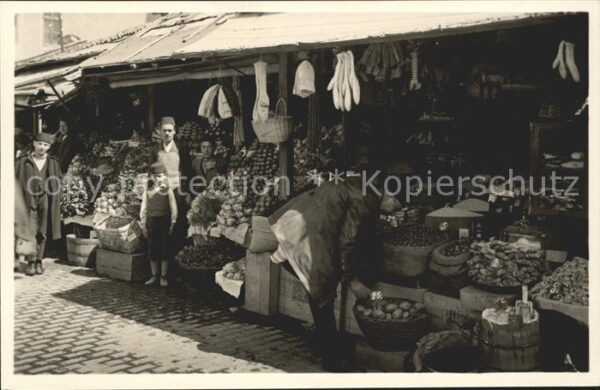 Sarajevo Bascarsija vocari Gemüsehändler Markt