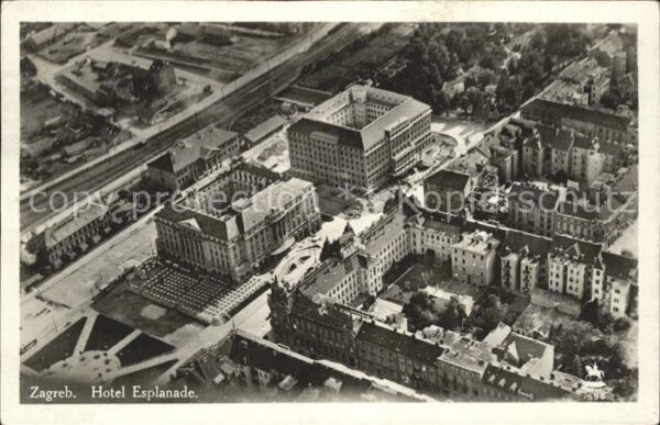 Zagreb Hotel Esplanade Fliegeraufnahme