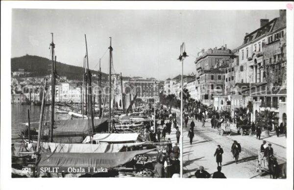 Split Spalato Obala i Luka am Hafen