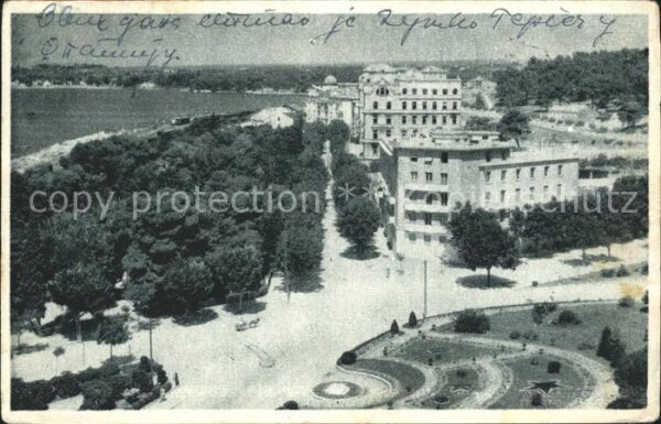 Pola Pula Croatia Teilansicht an der Küste Hotel Park